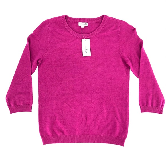 Maison Jules Sweaters - Maison Jules Magenta Knit Sweater Size Medium